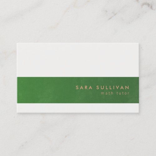 Math Tutor Business Card Elegant Stripe