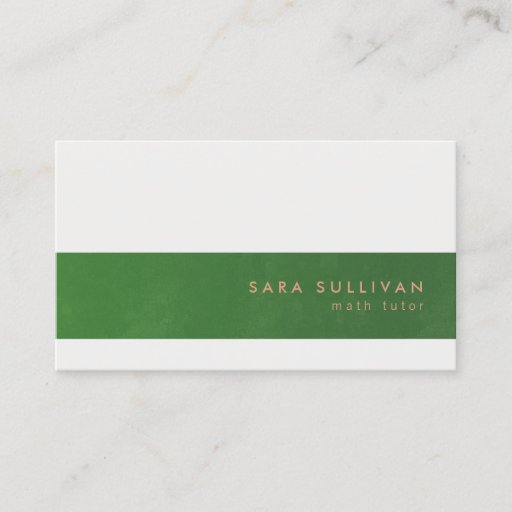 Customizable Math Tutor Business Card Elegant Stripe