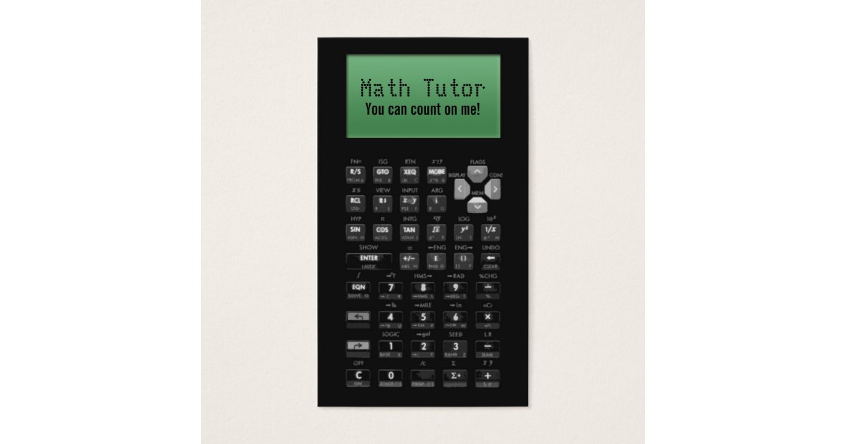Math Tutor Business Cards | Zazzle