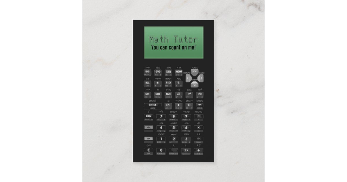 Math Tutor Business Cards | Zazzle.com