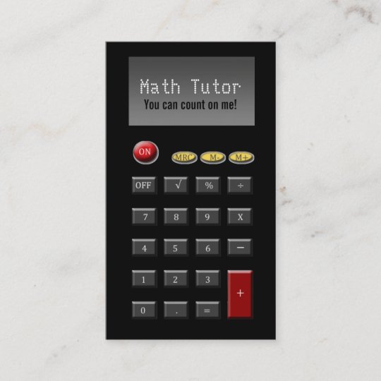 Math Tutor Business Cards | Zazzle.com