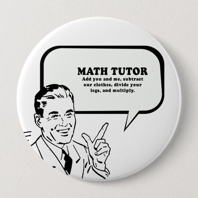 MATH TUTOR BUTTON (Front)
