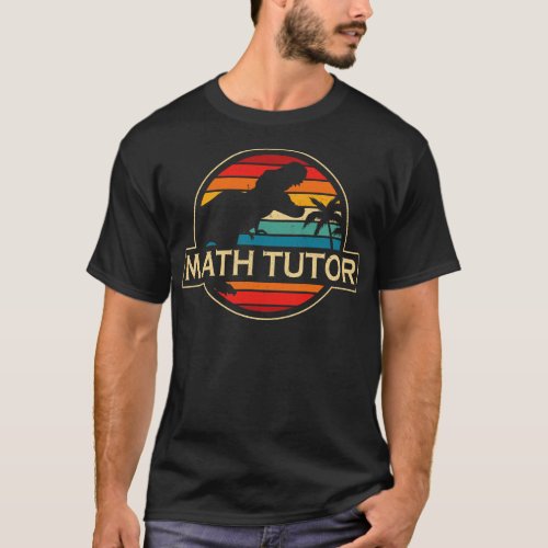 Math Tutor Dinosaur T_Shirt