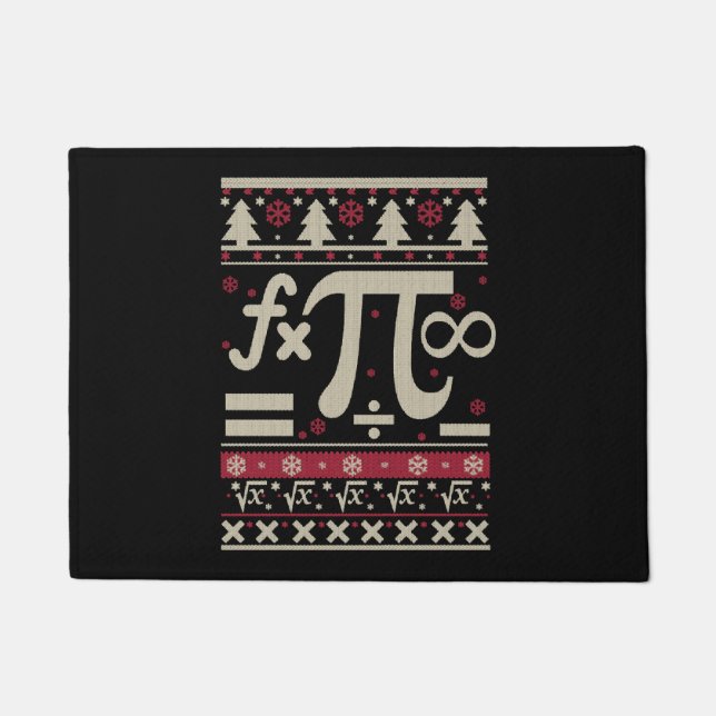 Math Ugly Christmas Doormat (Front)