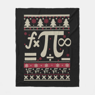 Math Ugly Christmas Fleece Blanket