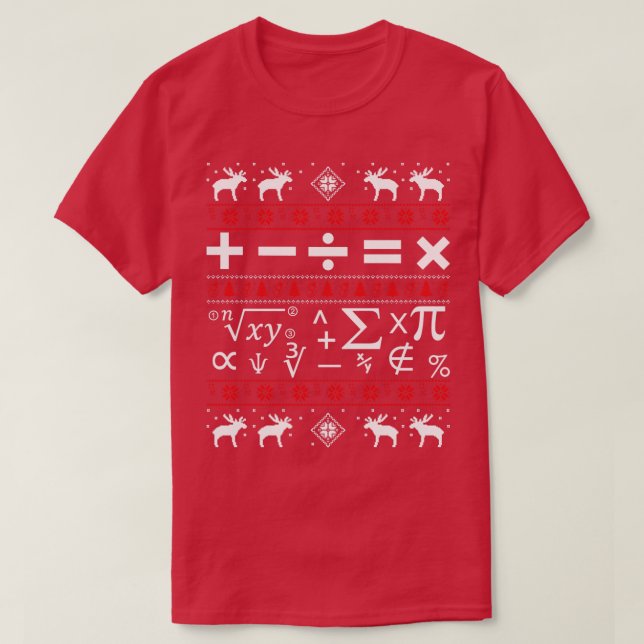 Math Ugly Christmas Sweater  (Design Front)
