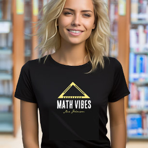 Math Vibes Personalized Teacher T-Shirt