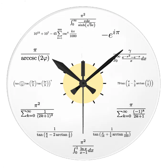 Fashion Acrylic Wall Clock Modern Design Novelty Maths Equation Clock Horloge Ar 