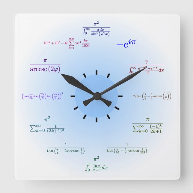 Math wall clock (Front)