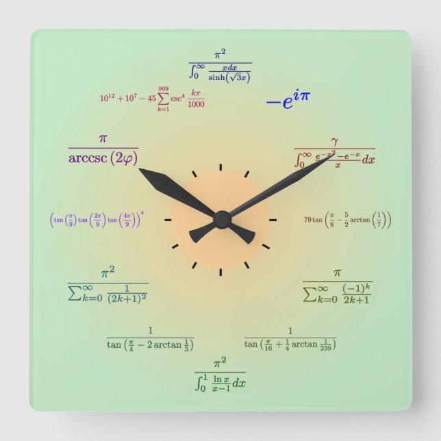 Math Wall Clock (Front)