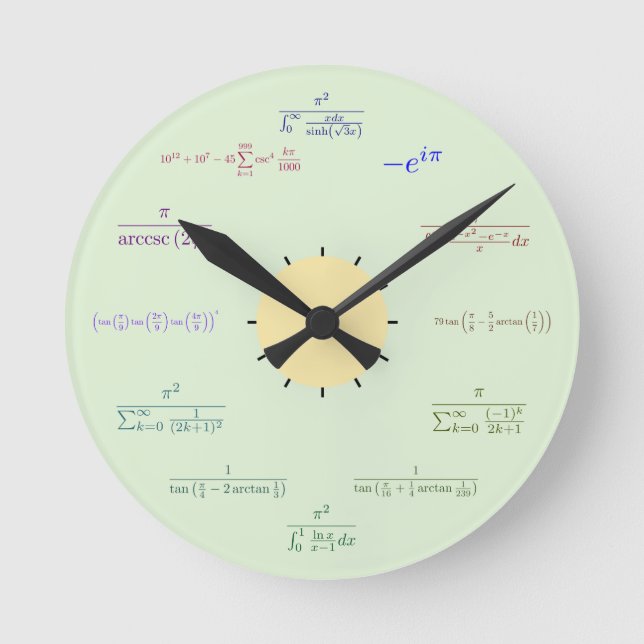 Math Wall Clock (Front)