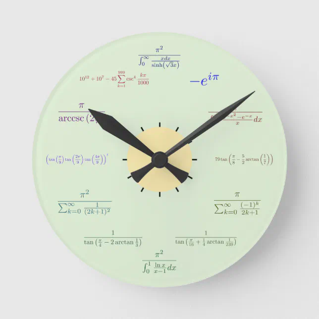 Math Cloco Math Wall Clock | Zazzle