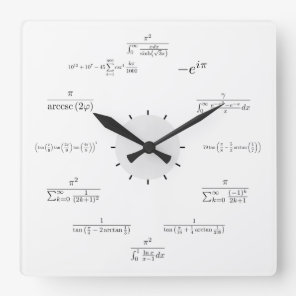 Math Wall Clock