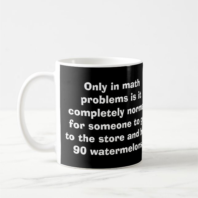 Math Watermelons Mug (Left)