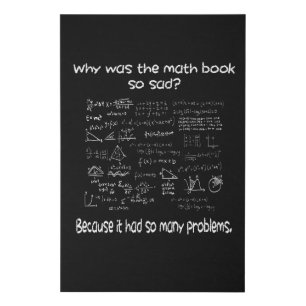 Math What is your problem Faux Canvas Print