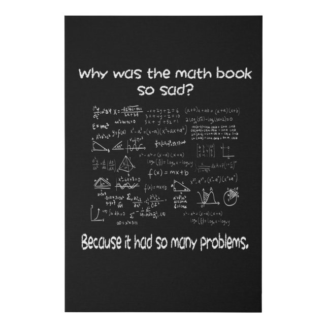 Math What is your problem Faux Canvas Print (Front)