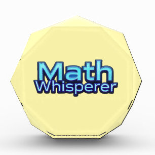 Math Whispere Acrylic Award
