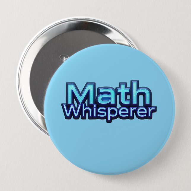 Math Whispere Button (Front & Back)