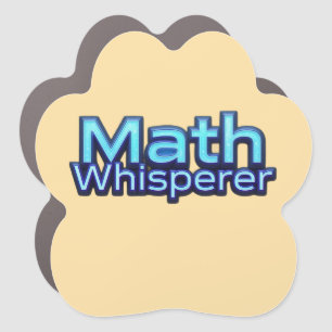 Math Whispere Car Magnet