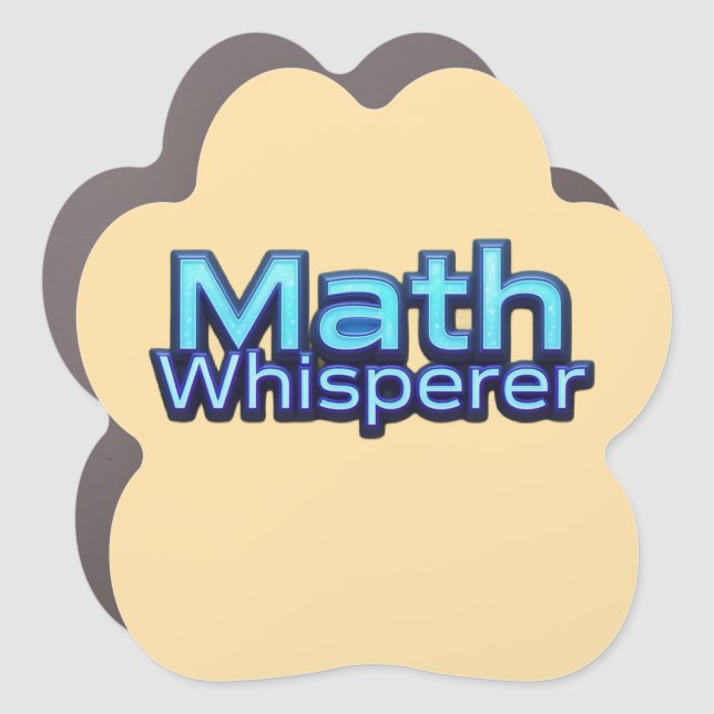 Math Whispere Car Magnet (Front)
