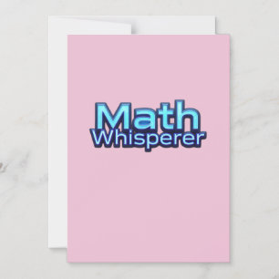Math Whispere Magnetic Invitation