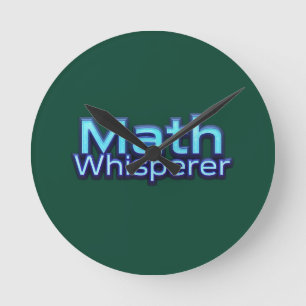 Math Whispere Round Clock