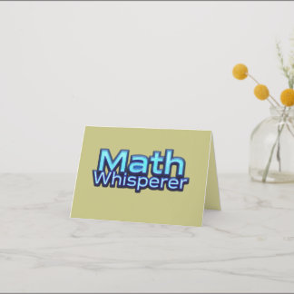 Math Whispere Thank You Card