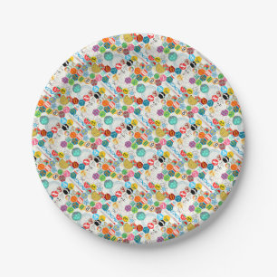 Math (white) paper plates