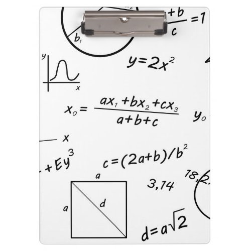 Math whiteboard clipboard