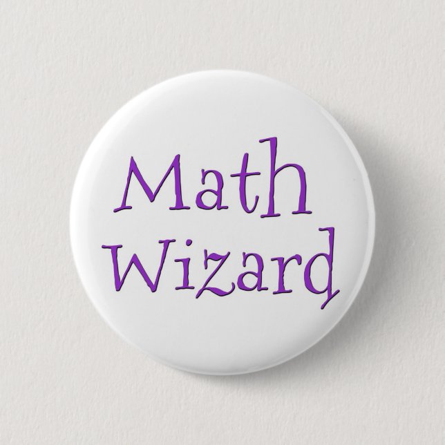Math Wizard Button (Front)