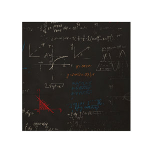 Math wood Wall Art