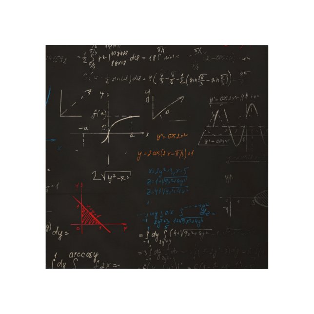 Math wood Wall Art (Front)