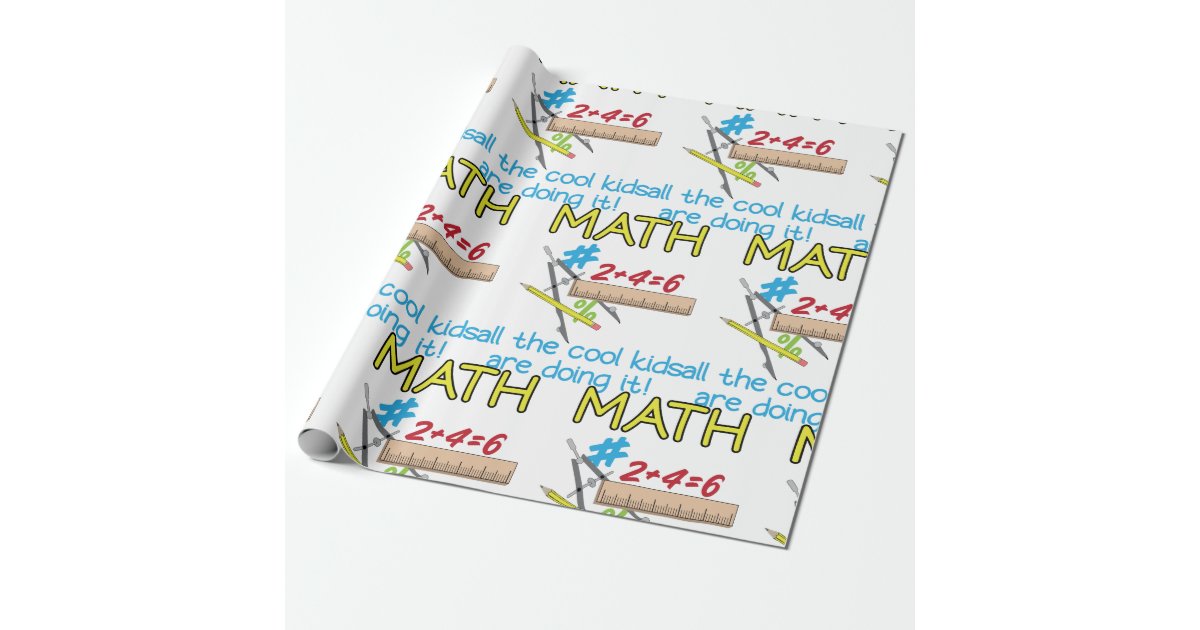 Math Wrapping Paper | Zazzle