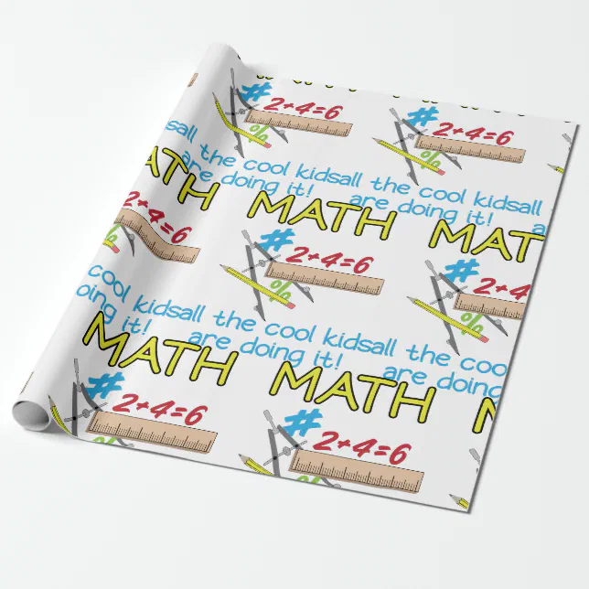 Math Wrapping Paper | Zazzle