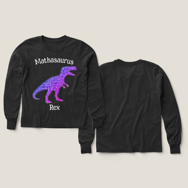 Mathasaurus Rex Tri-Blend Shirts (Design Front & Back)
