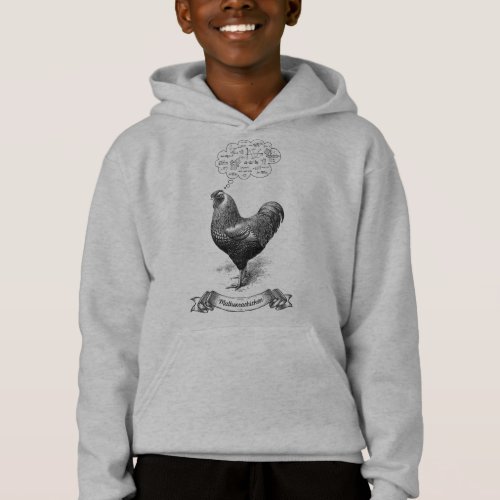 Mathemachicken Funny Math Chicken Pun Joke Hoodie