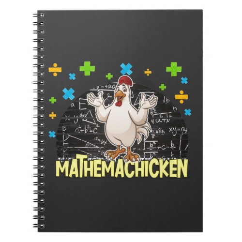 Mathemachicken Funny Math Lovers Notebook