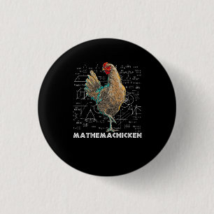 Mathemachicken I Love Chicken Funny Math Lover Mat Button
