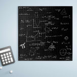 Mathematic Formulas and Equations Black and White Jigsaw Puzzle<br><div class="desc">Great puzzle to keep anyone entertained for quite a long time. This puzzle it's not easy. The mathematic formulas are in white over a black background. This is a great gift for mathematicians,  math teachers,  just graduated,  etc. Illustrated and designed by Patricia Alvarez.</div>