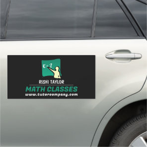 Mathematic Logo, Math Tutor, Teacher Car Magnet