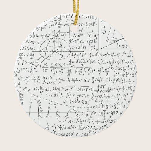 Mathematic Lovers, Math Formula, Math Geek Ceramic Ornament