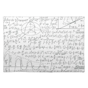 Mathematic Lovers, Math Formula, Math Geek Cloth Placemat