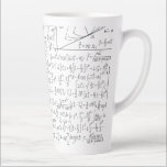 Mathematic Lovers, Math Formula, Math Geek Latte Mug<br><div class="desc">The perfect Cute Mathematic Lovers, Math Formula, Math Geek, a pattern gift idea for all men, women & kids who loves Math Equation Seamless fabric! Makes an ideal gift for your mom, dad, sister, brother, aunt, uncle, grandma or grandpa & for your love ones for their Wedding Anniversaries, Birthdays, Summer,...</div>