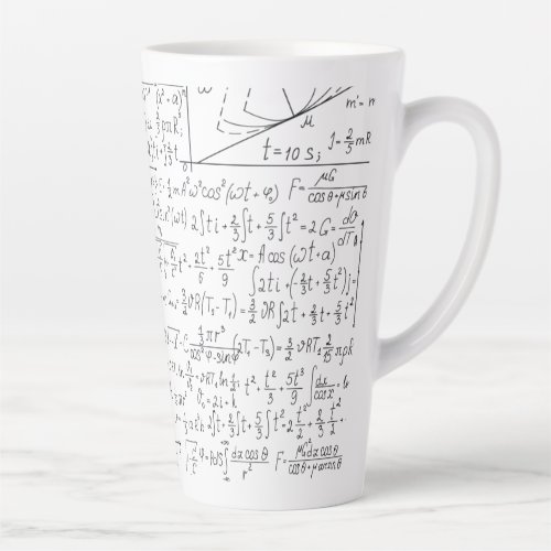 Mathematic Lovers Math Formula Math Geek Latte Mug