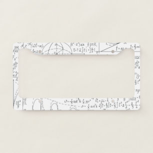 Mathematic Lovers, Math Formula, Math Geek License Plate Frame