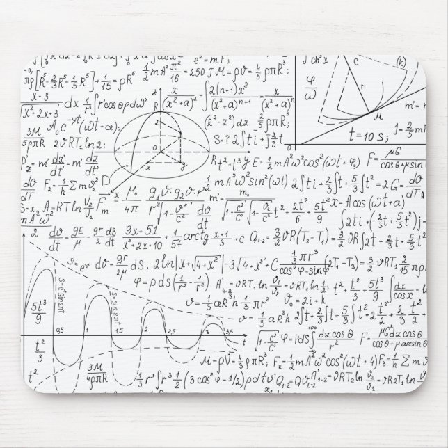 Mathematic Lovers, Math Formula, Math Geek Mouse Pad (Front)