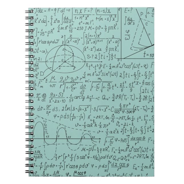 Mathematic Lovers, Math Formula, Math Geek Notebook (Front)