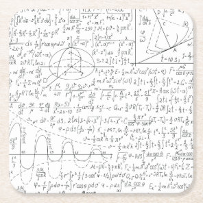 Mathematic Lovers, Math Formula, Math Geek Square Paper Coaster