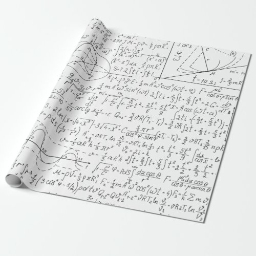 Mathematic Lovers Math Formula Math Geek Wrapping Paper