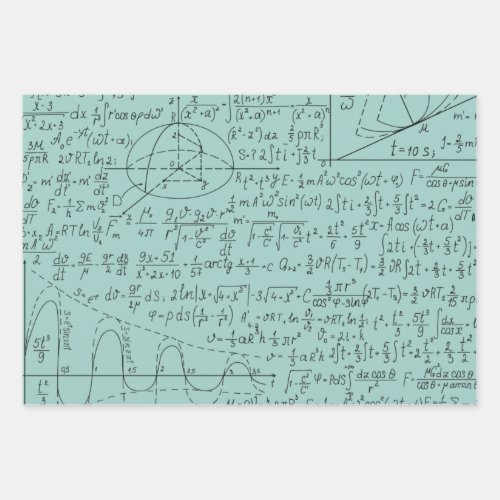 Mathematic Lovers Math Formula Math Geek Wrapping Paper Sheets